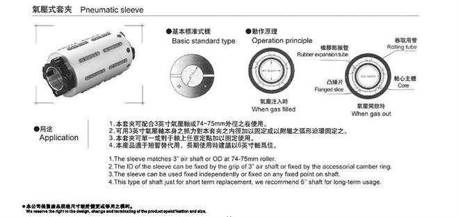 氣脹套夾氣脹鼓規(guī)格型號尺寸參數表